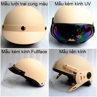 MŨ BẢO HIỂM NỮA ĐẦU THỜI TRANG - LINH KIỆN CAO CẤP - MÀU TRẮNG SỮA