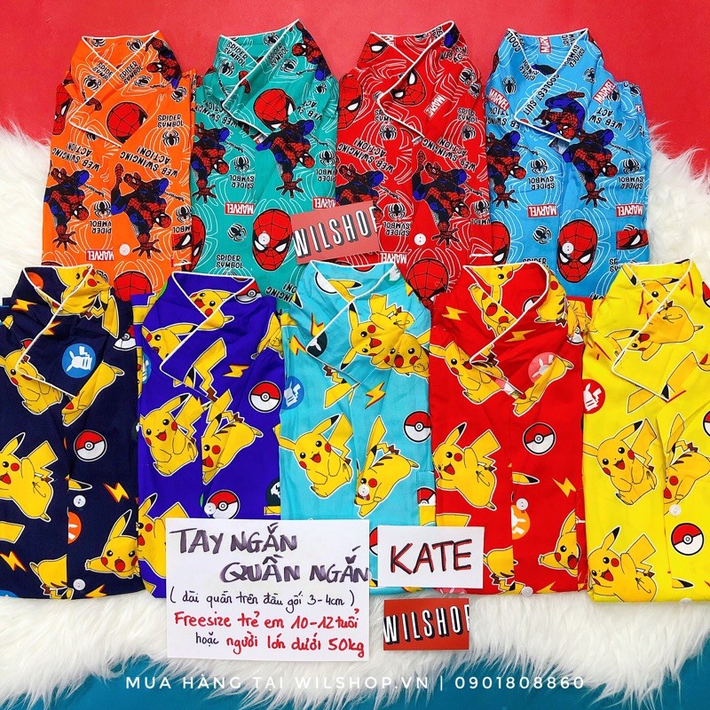 (Dưới 50kg : T.NGẮN - Q.NGẮN) ĐỒ NGỦ PIJAMA THAILAND CAO CẤP 50NN