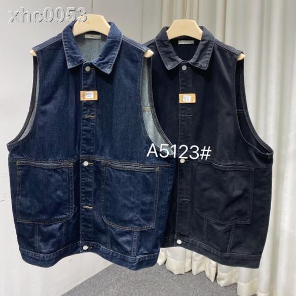 ■○✇Áo Khoác Denim Sát Nách Dáng Rộng In Chữ Thời Trang Mùa Thu Hàn Quốc Dành Cho Nữ 2021