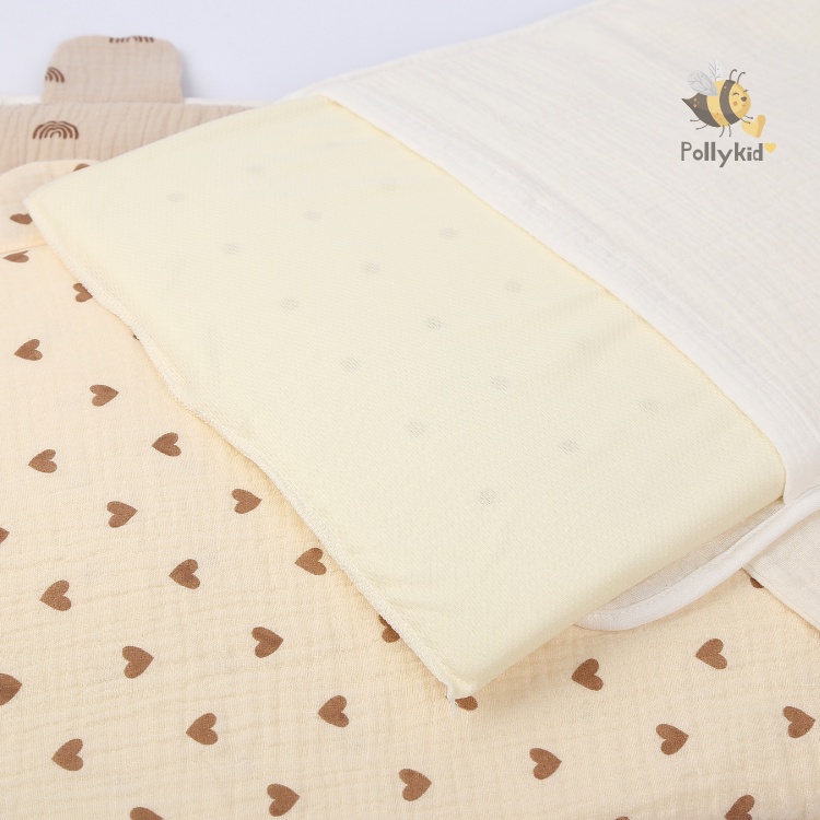 Gối Cao Su Non Cho Bé Chống Lõm Đầu Phong Cách Hàn Quốc Họa Tiết Cực Xinh - Kích Cỡ Siêu To 30x45 cm Pollykid SP135