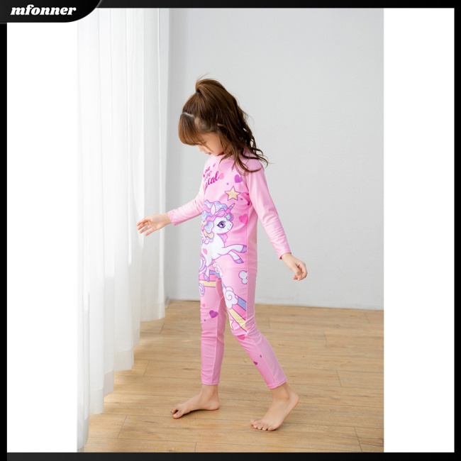 Bộ Đồ Bơi Một Mảnh Không Thấm Nước In Hoạt Hình Dễ Thương Cho Bé Từ 3-11 Tuổi