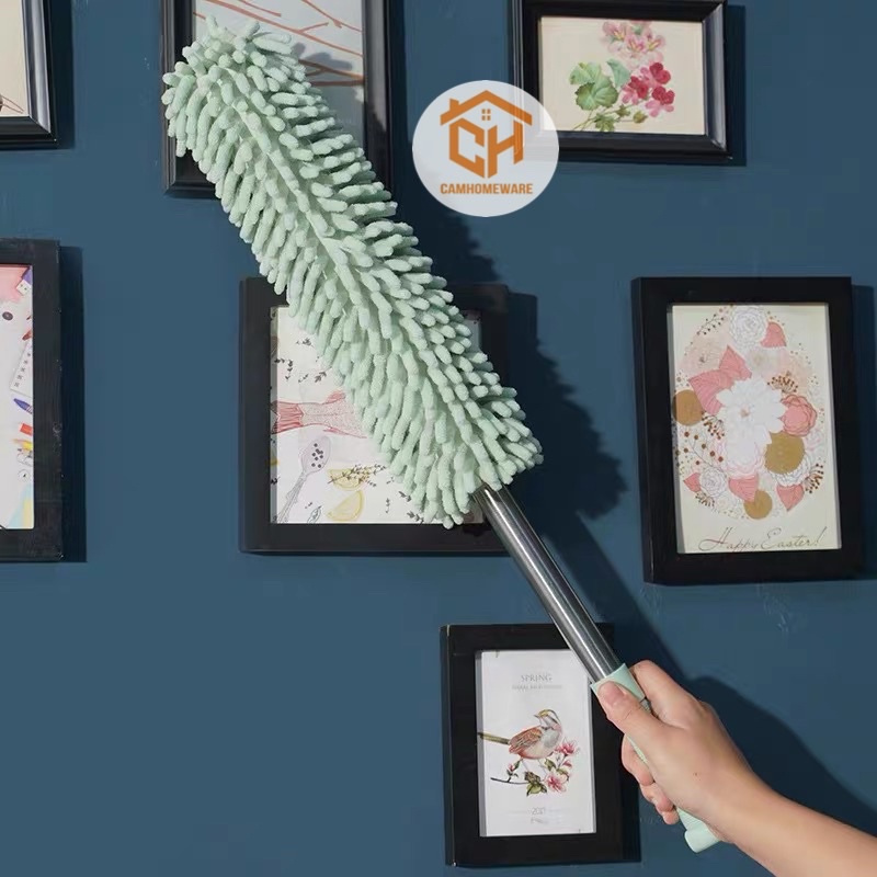 Chổi Lau Bụi Đa Năng Cán Có Thể Kéo Dài-Chổi Phất Trần San Hô