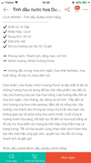 (Thanh lý) Tinh dầu nước hoa nội địa siêu thơm hàng auth