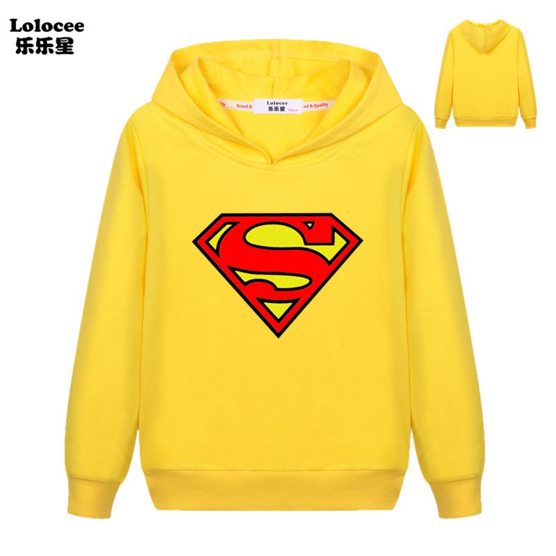 Áo Hoodie In Logo Superman Cho Bé Trai