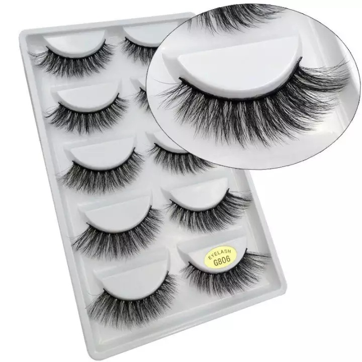 Set 5 Cặp Lông Mi Giả 3D Handmade Xinh Xắn Dành Cho Nữ