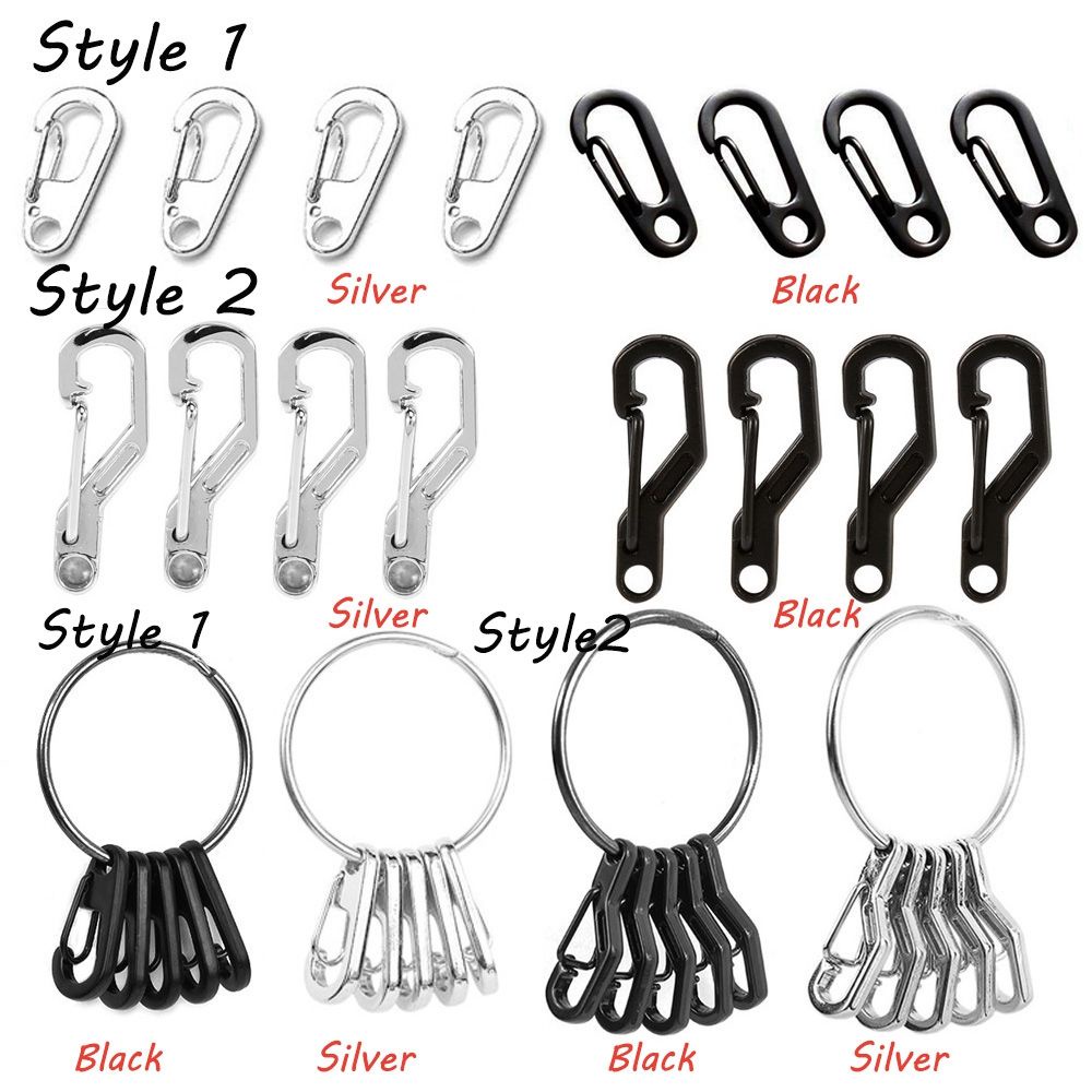 Set 4/5 móc chìa khóa EDC nhiều màu sắc tháo gỡ nhanh