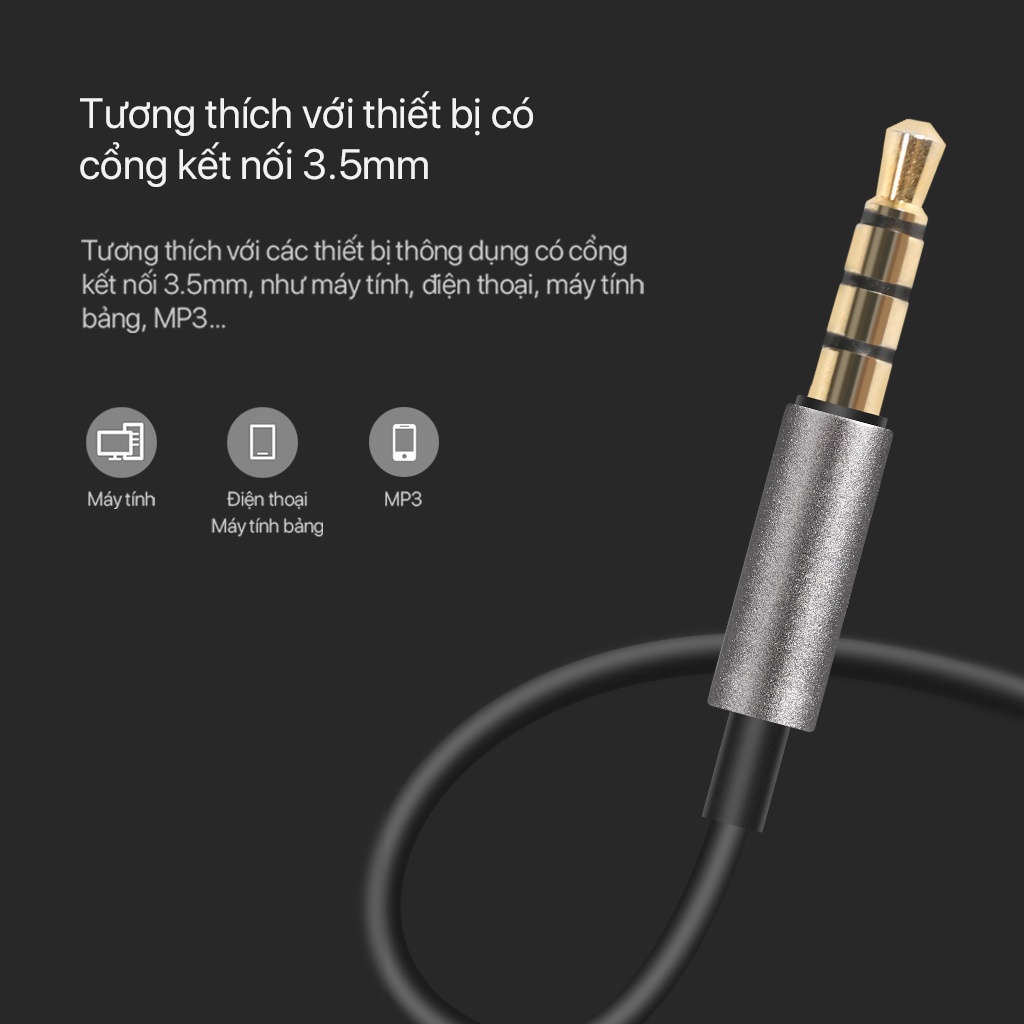 Tai nghe nhét tai Robot RE240 Robot Direct Store cổng kết nối jack AUX 3.5mm cách âm tốt âm thanh sắc nét trung thực