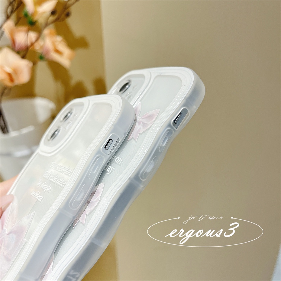Ốp Điện Thoại Mềm Họa Tiết Thắt Nơ Thời Trang Cho iPhone 14 13 12 11 Pro Max SE2020 X XR Xs Max 7 8 Plus