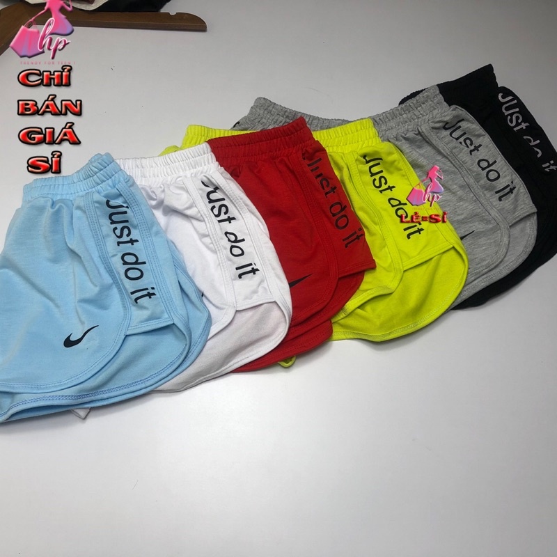 Quần short thể thao nữ thun cotton da cá mẫu mới thời trang 2021