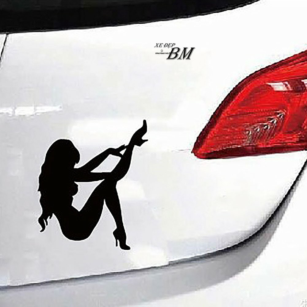 Nhãn dán hình cô gái gợi cảm cao gót