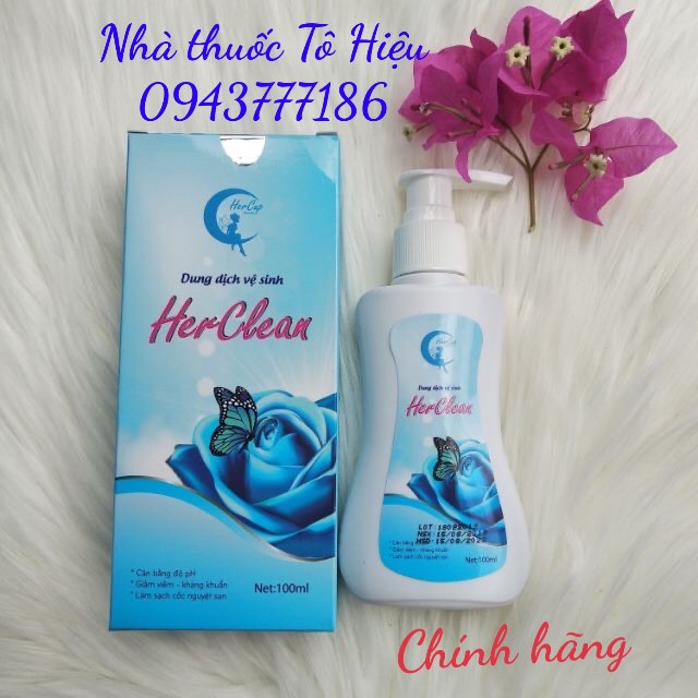 Dung dịch vệ sinh Her Clean (Chính hãng)- Dung dịch vệ sinh cốc nguyệt san và vệ sinh phụ nữ từ thiên nhiên