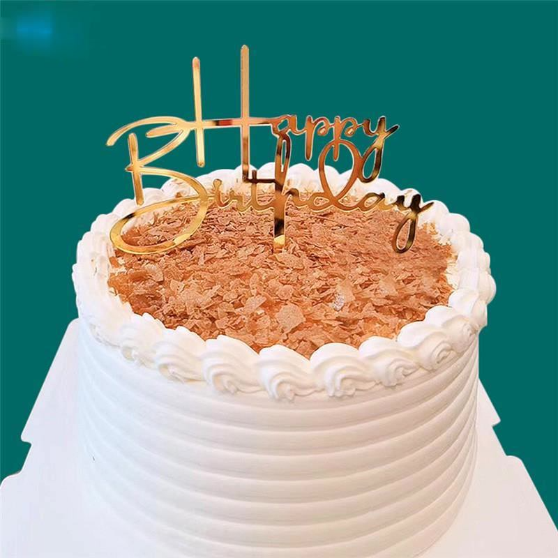 Que gắn trang trí bánh kem hình chữ Happy Birthday