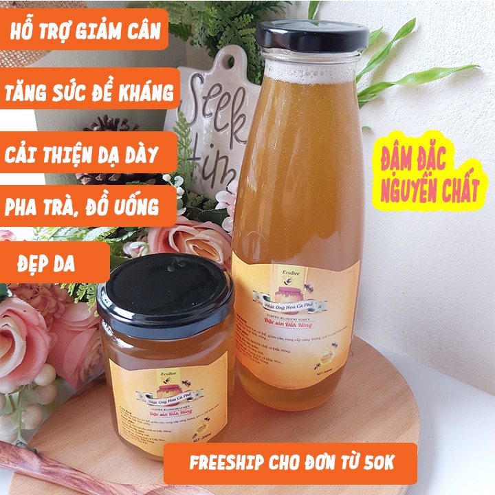 Mật Ong Hoa Cà Phê Ecobee Nguyên Chất 100% Hũ 500ml