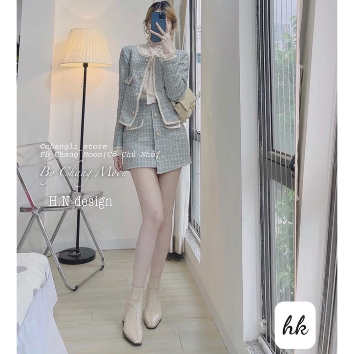 SET DẠ 2 LỚP DẦY DĂNJ SIZE S/M - Chât vải hình cuối - Pinkger Shop (D1)