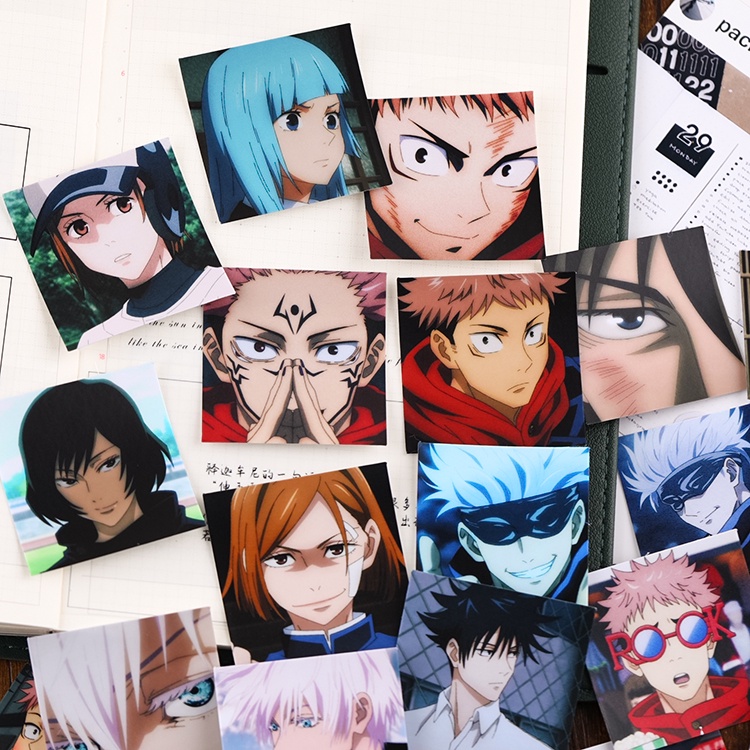 ★★★ Jujutsu Kaisen. Sticker Dán Trang Trí Nhật Ký Hình Chân Dung Độc Đáo ★★★ Bộ 50 Miếng Dán Trang Trí Album Thời Trang DIY Kích Thước 2~3cm