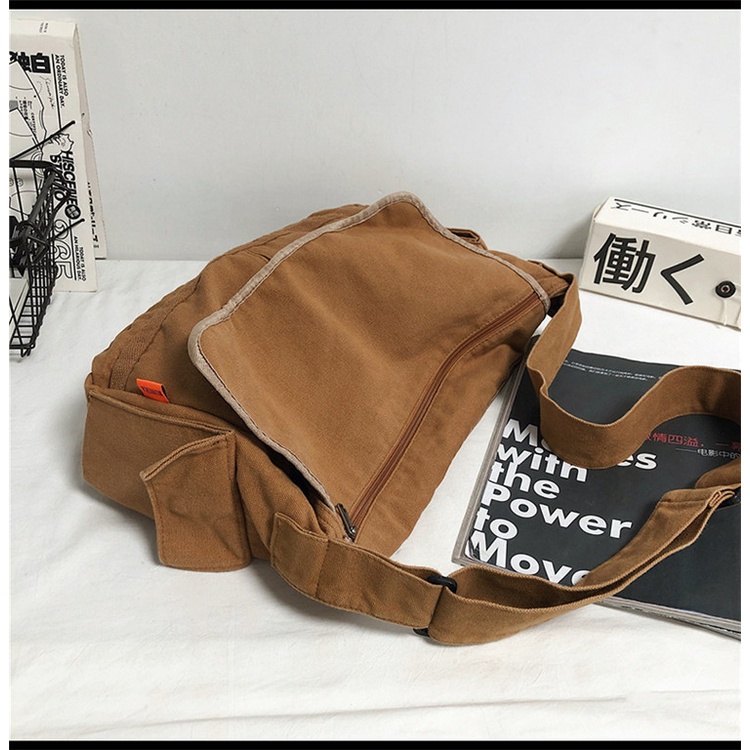 Túi xách canvas cỡ lớn thời trang Hàn Quốc cho nữ