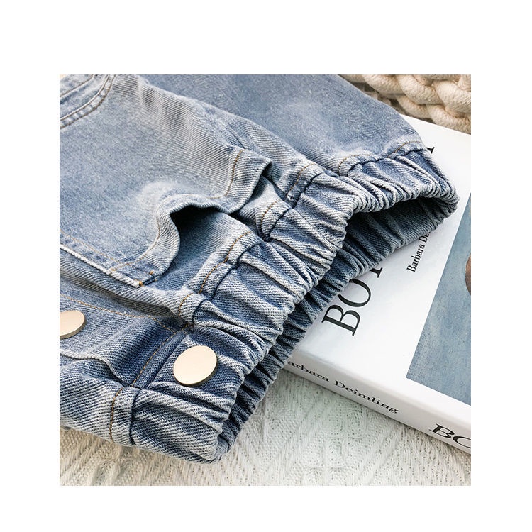 Chân váy jean Lưng Cao Thời Trang Mùa Hè Hàn Quốc Dành Cho Bé Gái