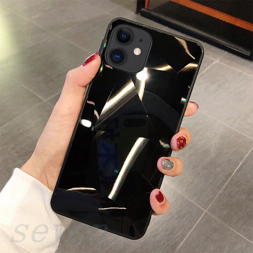 👏Ready Stock🎀 Ốp điện thoại dẻo họa tiết vân kim cương 3D tráng gương cho SAMSUNG S7 S8 S9 S10 EDGE PLUS LITE