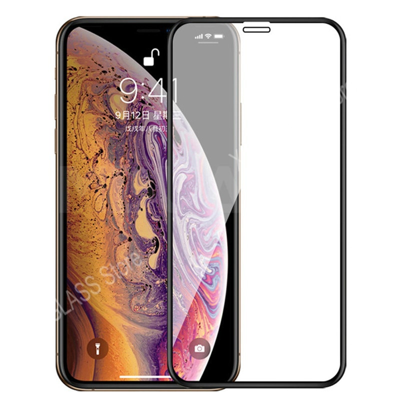 Kính cường lực 9D bảo vệ màn hình tối đa cho iPhone 11 12 Mini Pro iPhone X Xr Xs Max 6 6S 6P 7 8 Plus SE2020