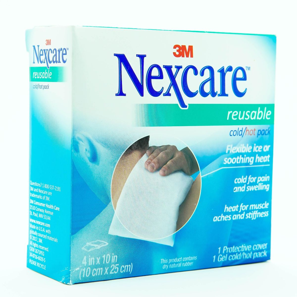 Túi chườm nóng lạnh Nexcare 3M 10x25cm - Gel không chai cứng, keo không rò rỉ, có thể sử dụng nhiều lần 2671PEG