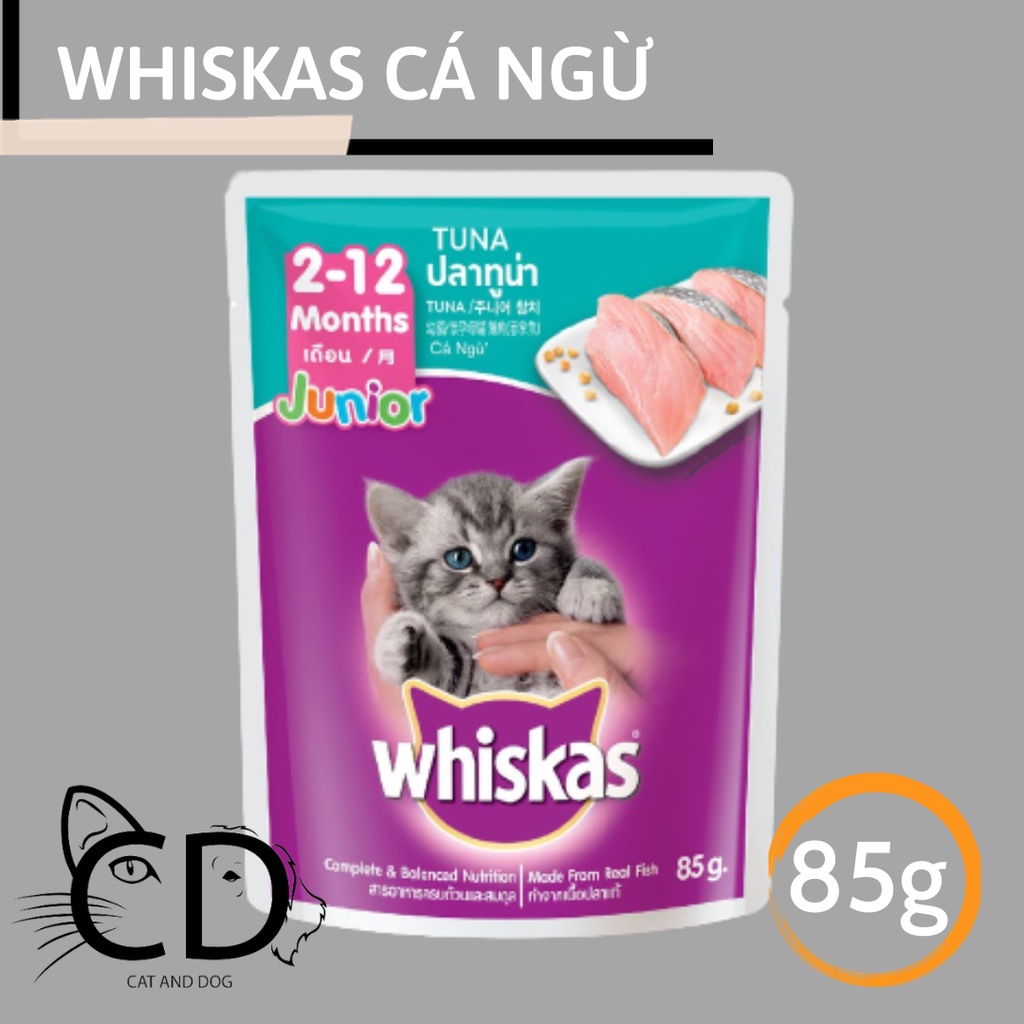 THức ăn cho mèo con pate whiskas 80g