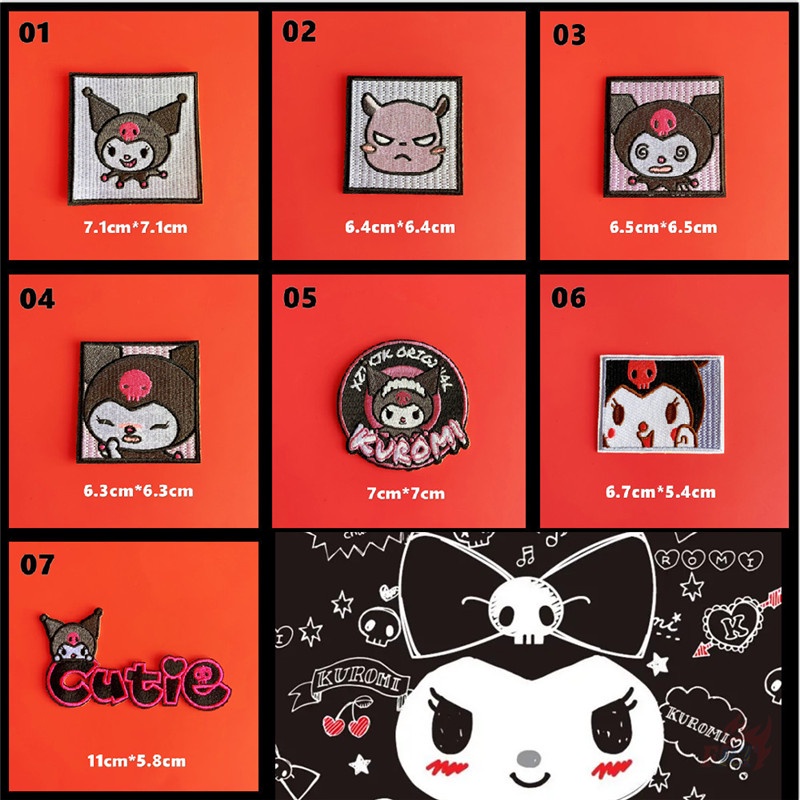 ☸ Miếng Dán Trang Trí Tự Dính Họa Tiết Nhân Vật Hoạt Hình Dễ Thương ☸ 1 Miếng Dán Ủi Quần Áo Hình Quạt