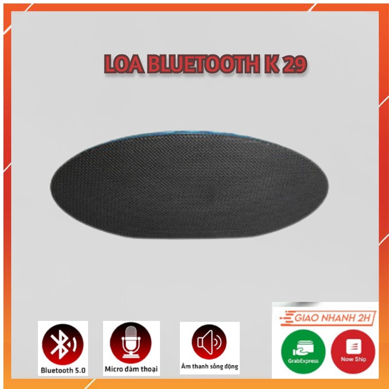 Loa Bluetooth K29 Mini, Thiết Kế Cực Đẹp Mắt, Tinh Tế, Âm Thanh Cực Hay. Hỗ Trợ Cắm Thẻ Nhớ, Bảo Hành 12 Tháng.