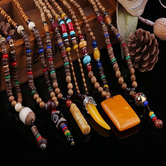 Set 15 Dây Chuyền Chuỗi Hạt Phong Cách Phật Giáo