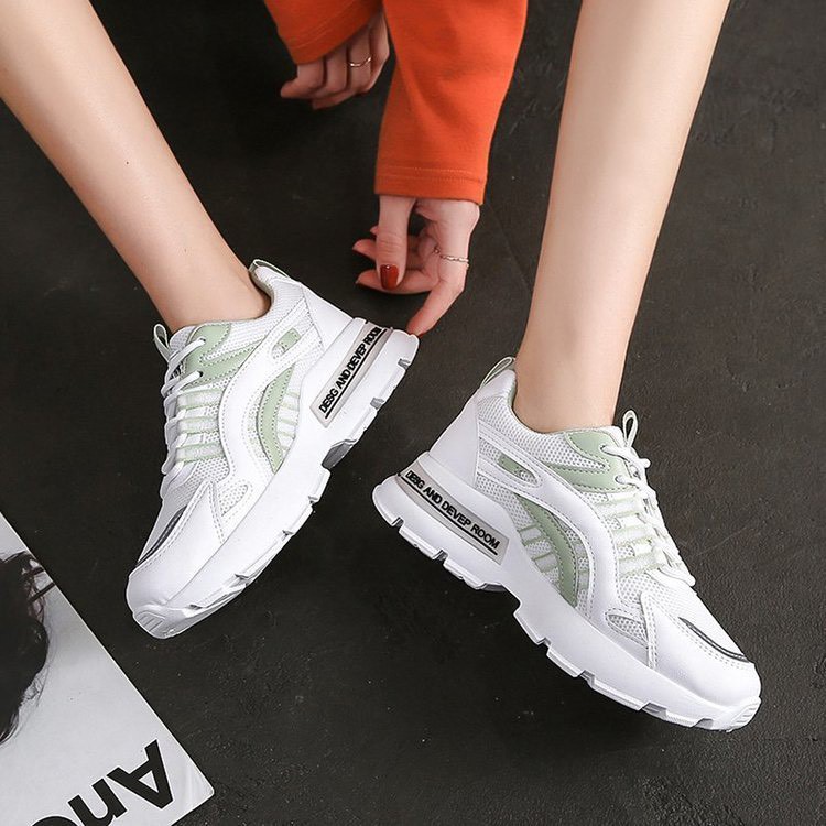 GIÀY THỂ THAO NỮ MWC - GIÀY THỂ THAO TONE TRẮNG PHỐI CHỮ - GIÀY THỂ THAO DA PHỐI LƯỚI- GIÀY THỂ THAO ĐẾ CAO NUTT- 0514 | BigBuy360 - bigbuy360.vn