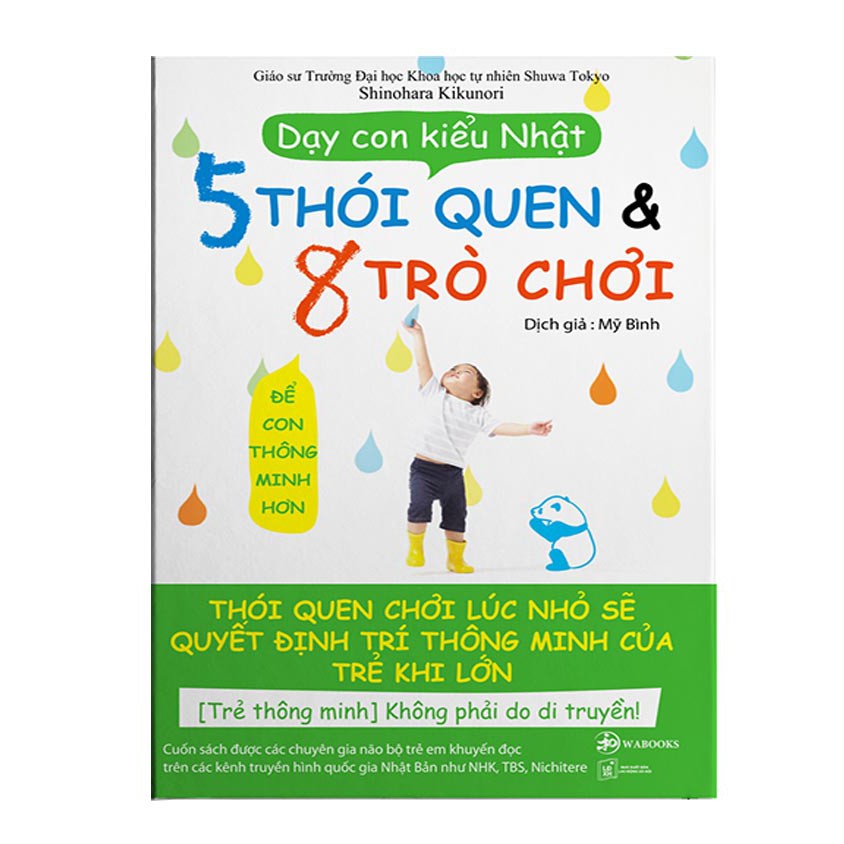 Sách - Dạy Con Kiểu Nhật: 5 Thói Quen &amp; 8 Trò Chơi Để Con Thông Minh Hơn