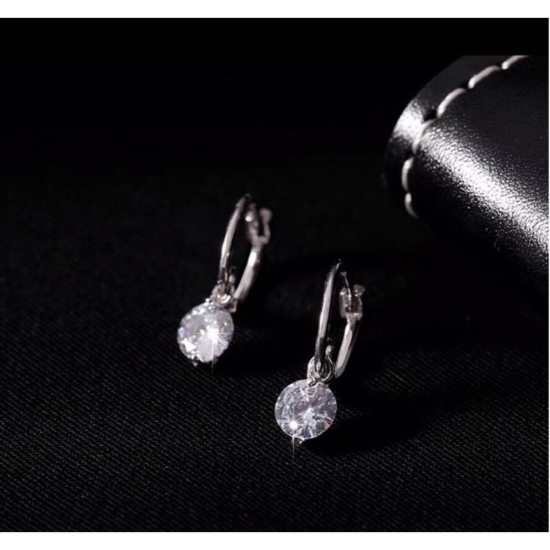 BÔNG TAI BẬP TREO ĐÁ NHỎ XINH - BẠC TA