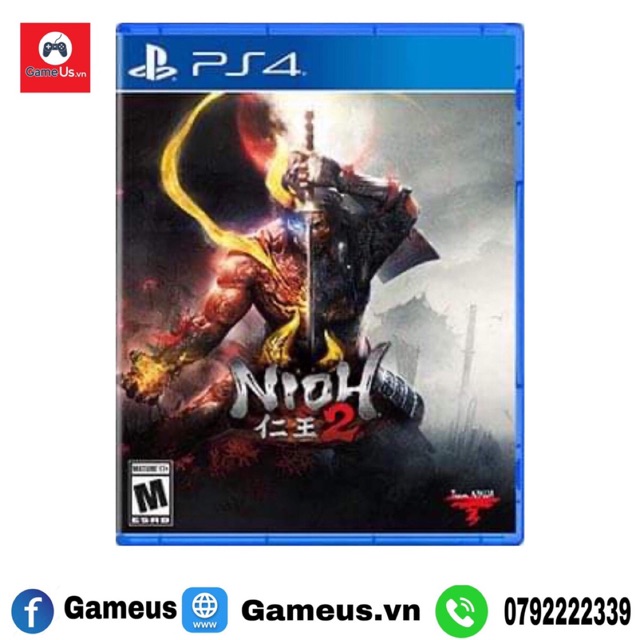 Đĩa Game Nioh 2 PS4 hệ Us