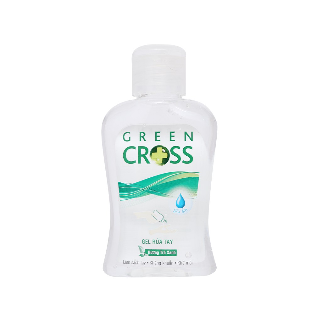 Gel rửa tay khô Green Cross hương trà xanh táo