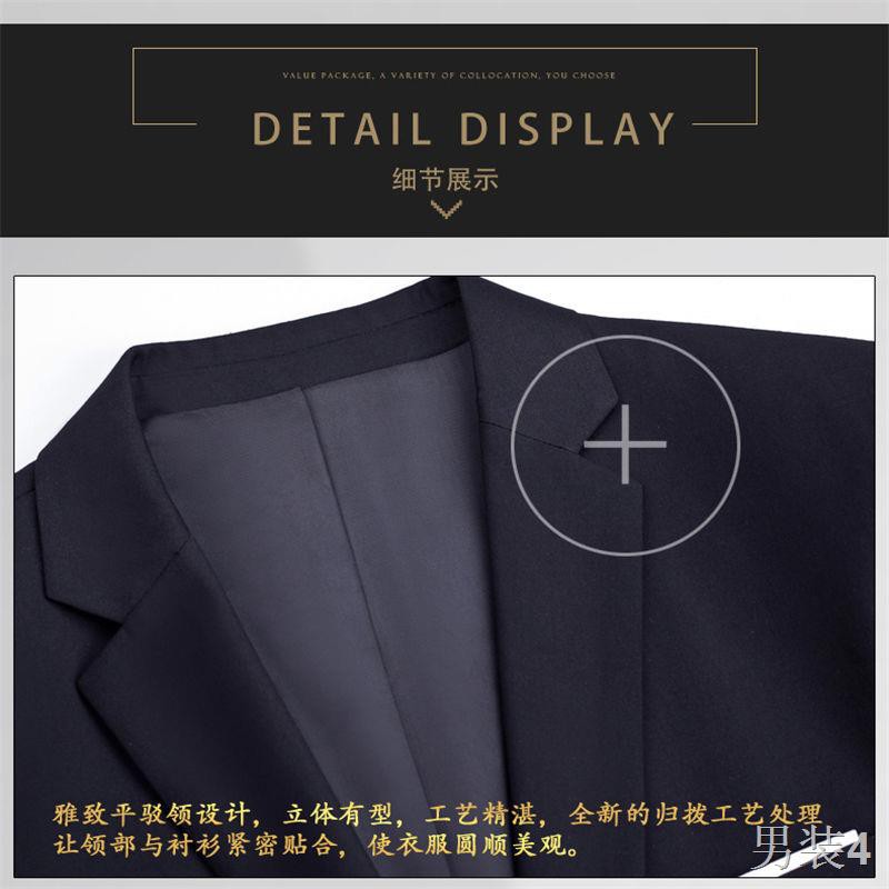 Bộ quần áo nam mới ba mảnh Hàn Quốc vest nhỏ gọn chuyên nghiệp lễ phục cưới phù rể