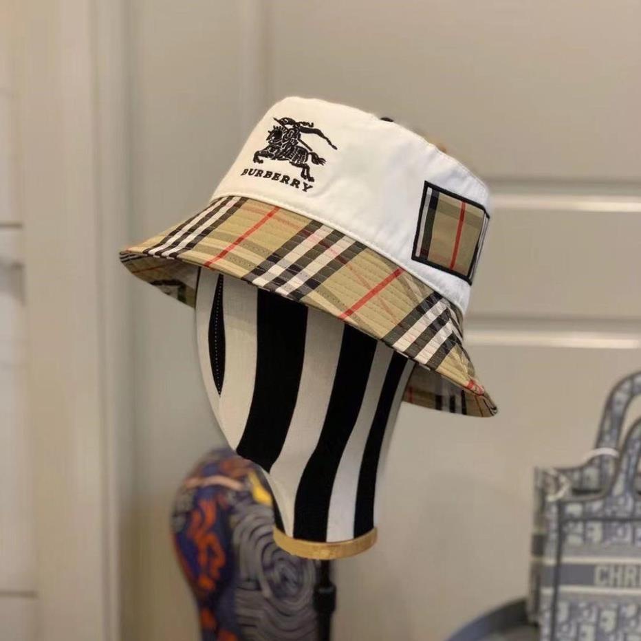 Mũ vành tròn nữ, nón bucket nữ họa tiết kẻ siêu sành điệu, cực sang chảnh - HOT