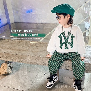 Set Đồ Thể Thao Gồm Áo Sweater Và Quần Dài Phong Cách Thời Trang Hàn Quốc 2022 Mới Cho Bé Trai 9TA2