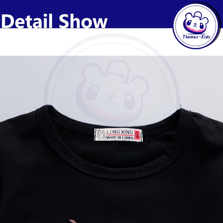 Bộ Đồ Áo Thun Cotton Tay Ngắn In Hình Chuột Mickey Thời Trang Cho Bé Trai 2-6 Tuổi