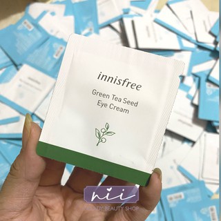 (Sample 1ml) Kem mắt Innisfree Green Tea Seed Eye Cream
