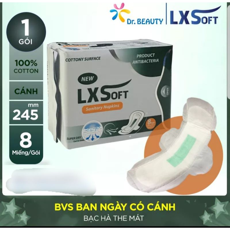 (MẪU MỚI)Băng vệ sinh LX SOFT (Hàn Quốc)