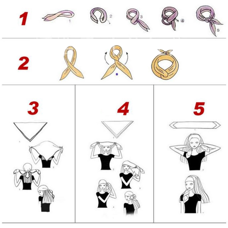 Khăn Vuông Đội Đầu Phong Cách Hiphop Cho Nam Và Nữ