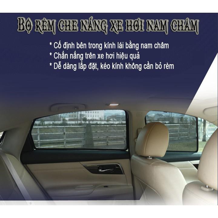 Rèm che nắng nam châm hít cực mạnh cho xe ô tô - đủ dòng xe