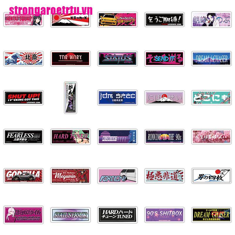 Bộ 66 miếng dán graffiti Nhật Bản JMD DIY đa năng