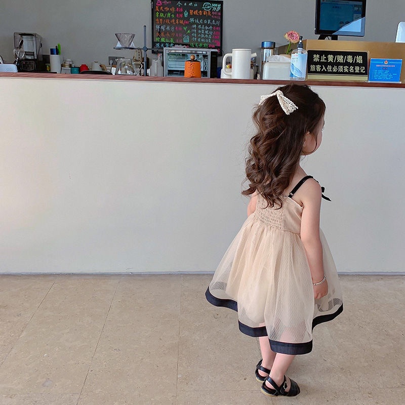 Đầm Yếm Công Chúa Thời Trang Mùa Hè Hàn Quốc Cho Bé Gái