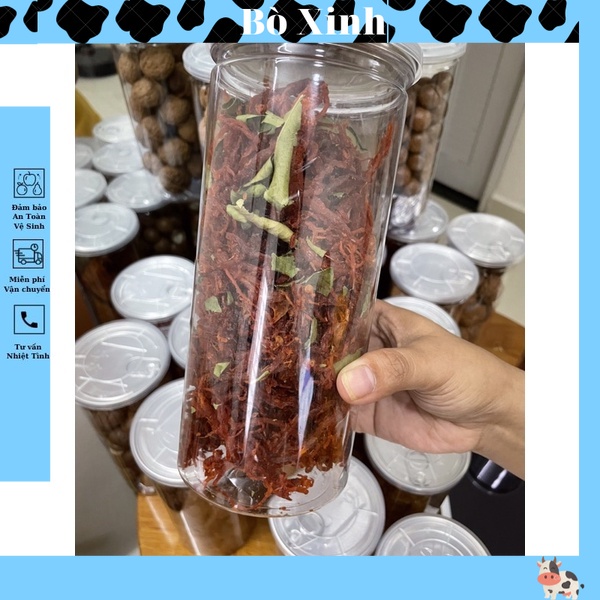 khô bò sợi lá chanh - hủ pet 300g tiệm ăn vặt nhà BÒ XINH | BigBuy360 - bigbuy360.vn