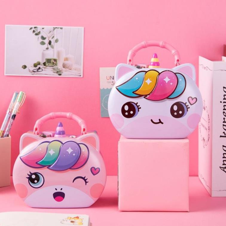 Két sắt mini nhiều mẫu, hộp tiết kiệm thông minh quà tặng dành cho bé.yêu