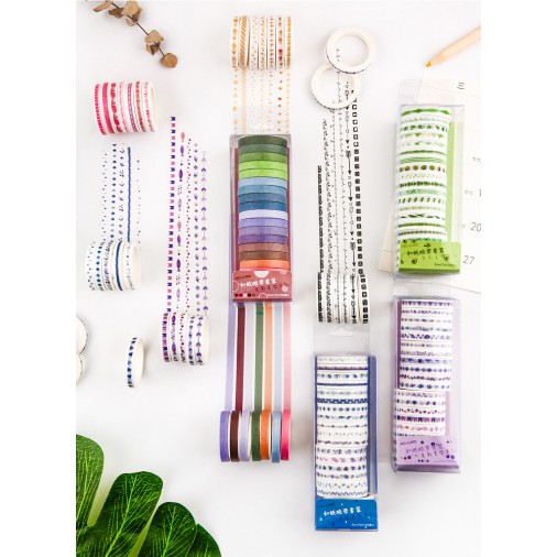 Set 20 cuộn Washi tape băng dính hỗ trợ trang trí DIY