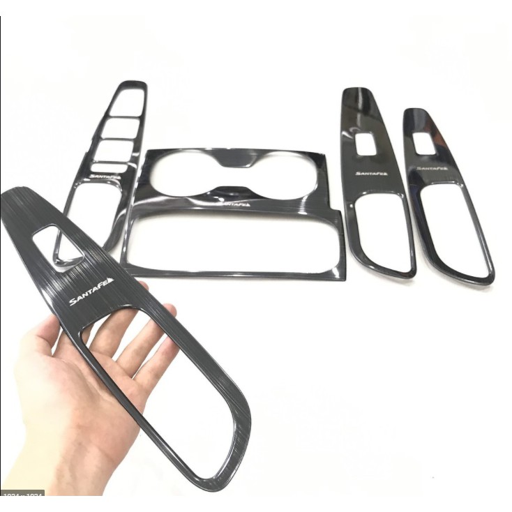 Bộ ốp nội thất Titan cao cấp dành cho xe Hyundai Santafe 2019-2020