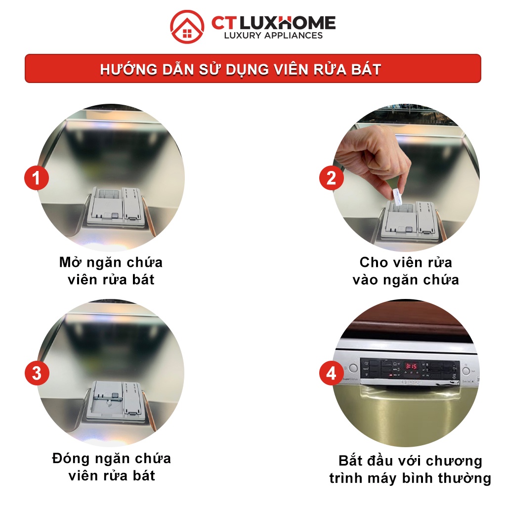 1 Viên rời rửa chén bát Finish All In One - Hàng chính hãng