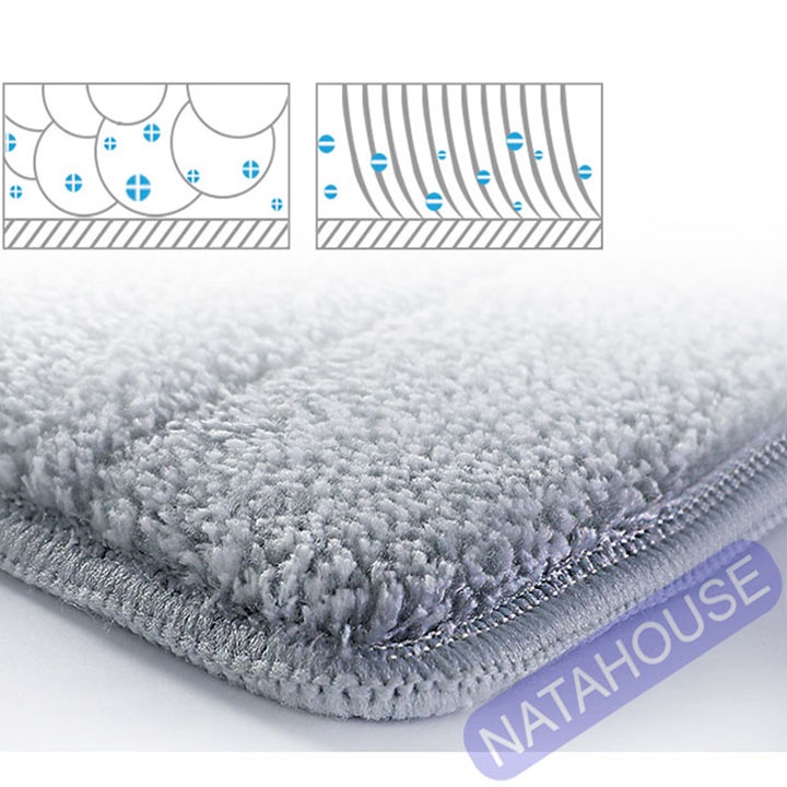 Bông Lau Nhà Chữ Nhật 38cm x 12cm Miếng Vải Lau Nhà Sợi Microfiber loại lớn