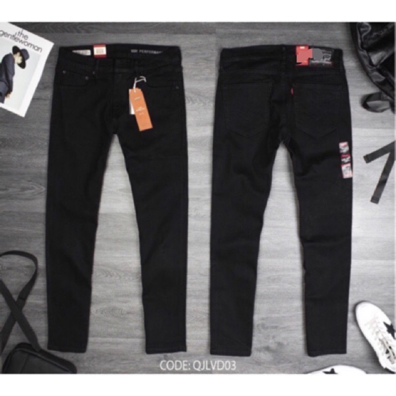 Quần jean Nam đen quần bò cao cấp Cao cấp jeans co giãn form slimfit ống đứng